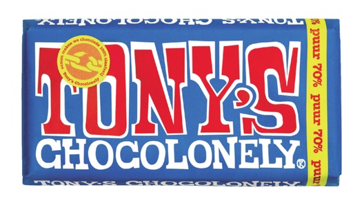 [891879] Chocolade Tony''s Chocolonely puur reep 180gr