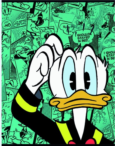 [780720] Schrift Donald Duck A5 Lijn