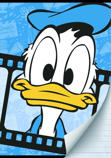 [780722] Schrift Donald Duck A4 Ruit