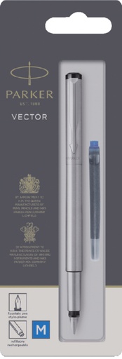 [1000002] Stylo plume Parker Vector Stainless Steel Medium