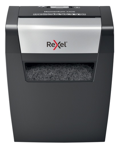 [470749] Destructeur Papier Rexel Momentum X406 particules 4x28mm