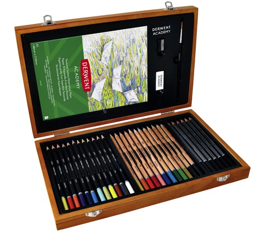 [640066] Coffret dessin en bois Derwent Academy