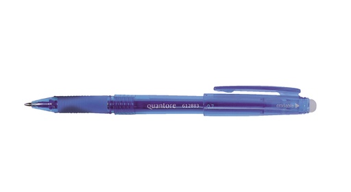 [612883] Stylo gel Quantore effaçable 0,7mm bleu