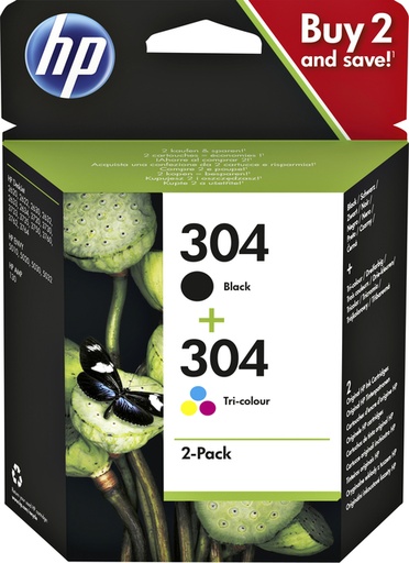 [404541] Inktcartridge HP 3JB05AE 304 zwart + kleur