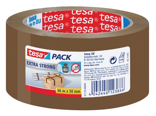 [800234] Verpakkingstape tesapack® Extra Strong 66mx50mm PVC bruin