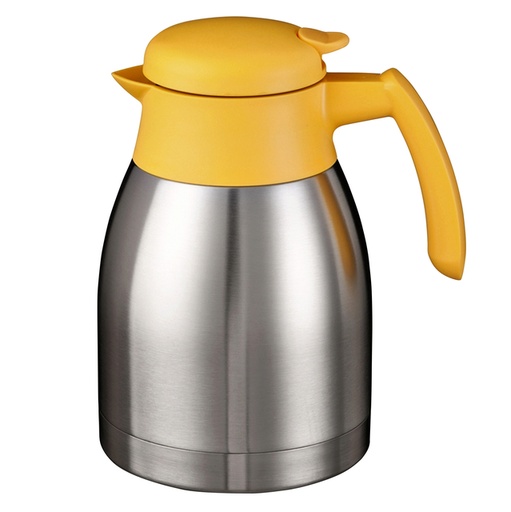 [890464] Pot isotherme Bravilor double paroi inox-jaune 1,5 litre