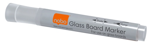 [631046] Viltstift Nobo glasbord wit 4 stuks