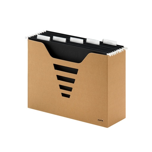 [504161] Hangmappenbox Kraft Line A4 + 5 hangmappen