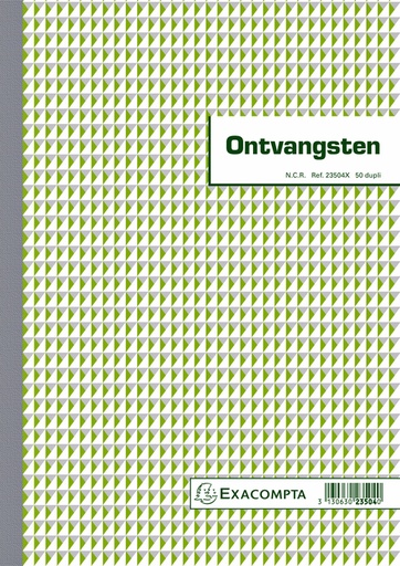 [010407] Kasboek Exacompta Manifold ontvangsten dupli 50vel NL