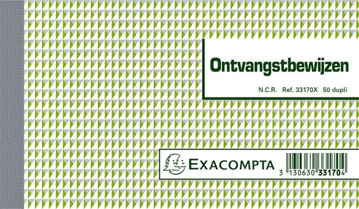 [010408] Kasboek Exacompta Manifold ontvangstbewijs dupli 50vel