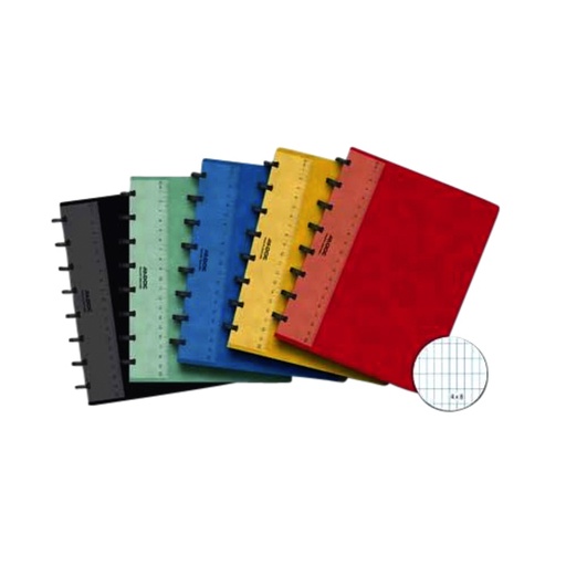 [264501] Cahier ADOC Classic A5 carreau 4x8mm 144 pages 90g assorti