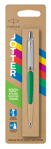 [609354] Balpen Parker Jotter Original green CT medium blister à 1 stuk