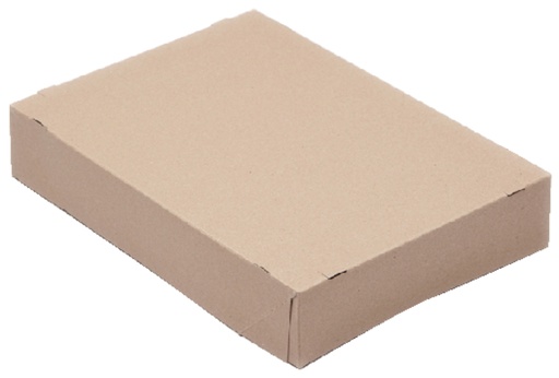 [820296] Boîte télescopique CleverPack A4 305x218x55mm pour 500 feuilles brun 10 pièces