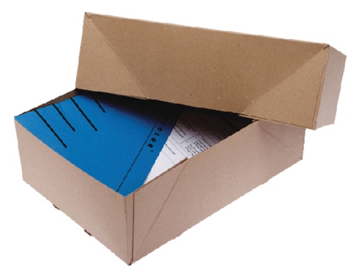 [820297] Boîte télescopique CleverPack A4 307x220x108mm p/1000fls brun 10 pièces