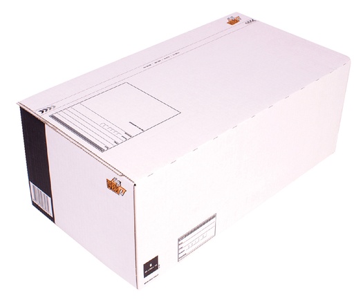 [820410] Boîte postale 6 CleverPack 485x260x185mm blanc 25 pièces
