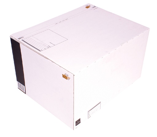 [820411] Boîte postale 7 CleverPack 485x369x269mm blanc 25 pièces