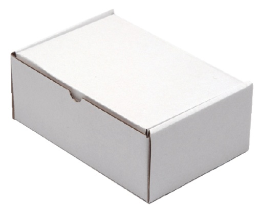 [820316] Boîte postale CleverPack carton ondulé 220x160x90mm blanc 5 pièces