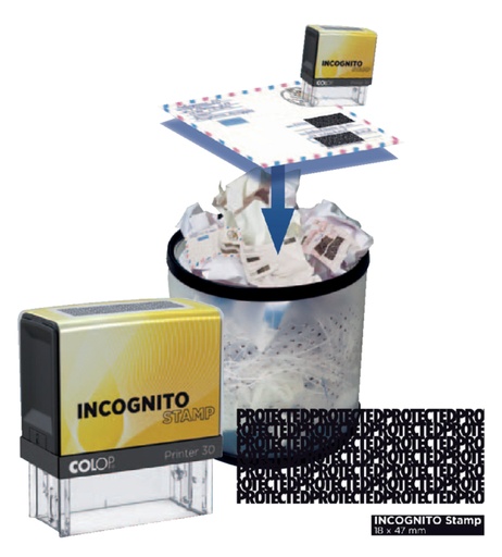 [351043] Cachet à Formules Colop Printer 30 Incognito jaune