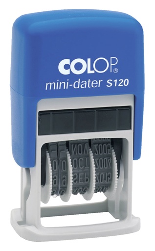 [351021] Tampon Dateur Colop Printer S 120 Mini-Dateur NL bleu