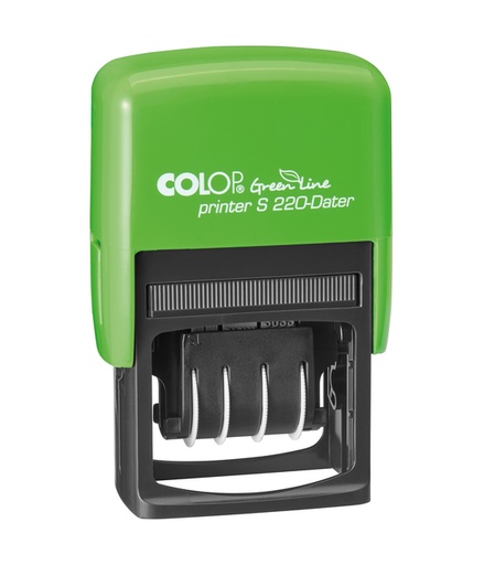 [351044] Tampon Dateur Colop Printer S220 Green Line NL vert