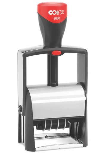 [351005] Woord-datumstempel Colop Heavy Duty 2660 Classic Line personaliseerbaar