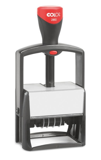 [351006] Cachet à Formules+Date Colop Heavy Duty 2860 Classic Line personnalisable