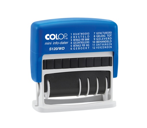 [351022] Cachet à Formules+Date Colop Printer Mini S 120/WD 12 textes NL