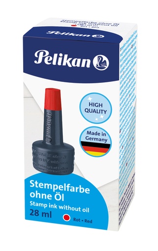 [356102] Encre pour tampon encreur Pelikan flacon 28ml rouge