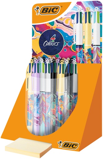 [965634] Stylo bille BIC 4 couleurs Message