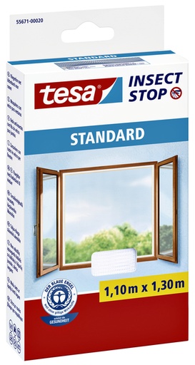 [890784] Moustiquaire tesa® Insect Stop STANDARD fenêtre 1,1x1,3m blanc