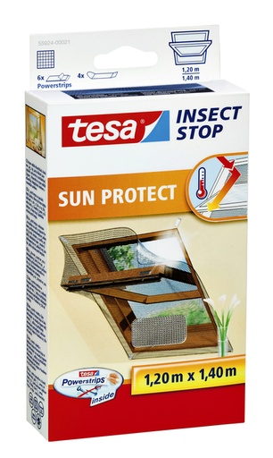 [890774] Insectenhor tesa® Insect Stop Klittenband voor dakramen 1,2x1,4m antraciet