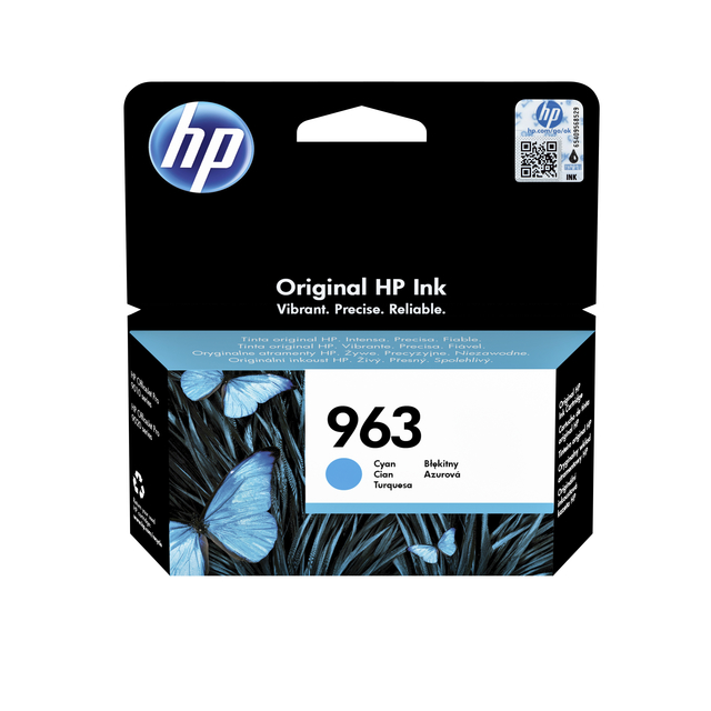 Inktcartridge HP 3JA23AE 963 blauw