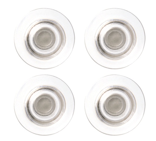[920846] Aimant tableau en verre Nobo ultra puissant 32mm transparent 4 pièces