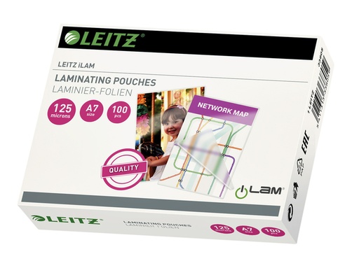 [535543] Lamineerhoes Leitz iLAM A7 2x125micron EVA 100 stuks