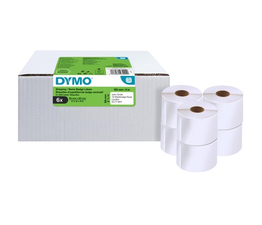 [817318] Etiket Dymo LabelWriter naamkaart 54x101mm 6 rollen á 220 stuks wit