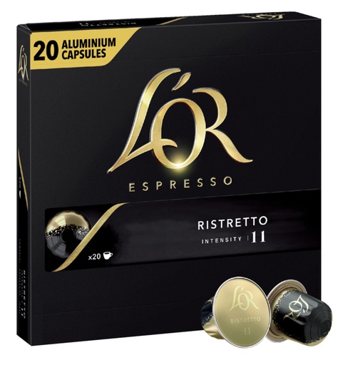 [891684] Café L’OR Espresso Ristretto 20 capsules