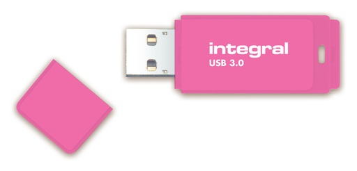 [435291] Clé USB 3.0 Integral Neon USB-A 64Go rose