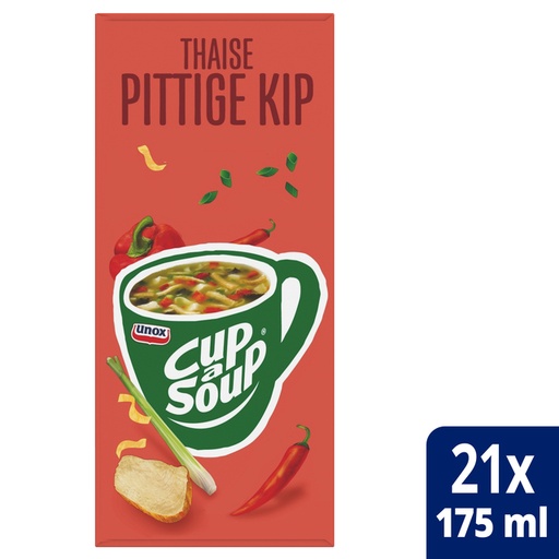 [890195] Cup-a-Soup Unox Thaise pittige kip 21x175ml
