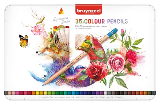 [640081] Crayon de couleur Bruynzeel Expression boîte 36 couleurs