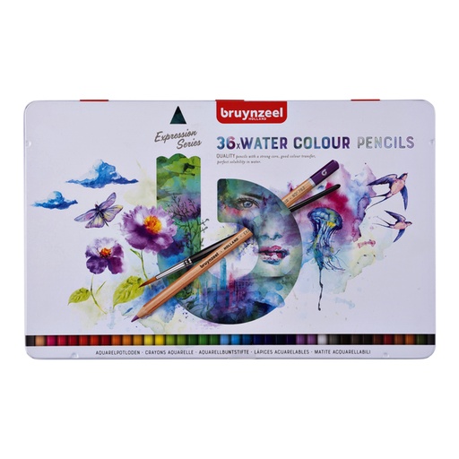 [640084] Aquarelpotlood Bruynzeel Expression set á 36 stuks assorti