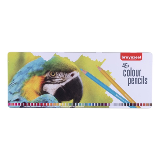 [640080] Crayon de couleur Bruynzeel Creatives Perroquet boîte 45 couleurs