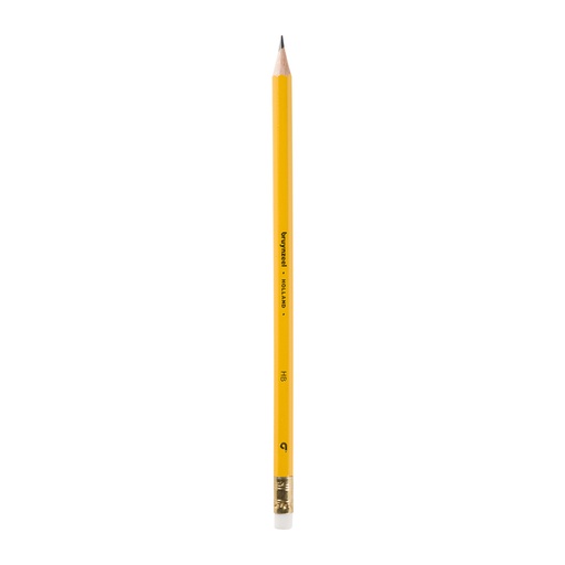 [640285] Crayon graphite Bruynzeel HB avec embout gomme gris
