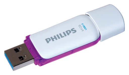 [434946] Clé USB 3.0 Philips Snow Edition Magic Purple 64Go