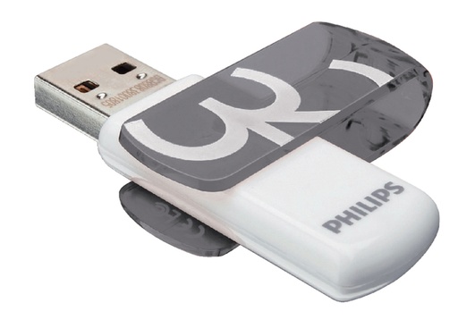 [434942] Clé USB 2.0 Philips Vivid USB-A 32Go gris