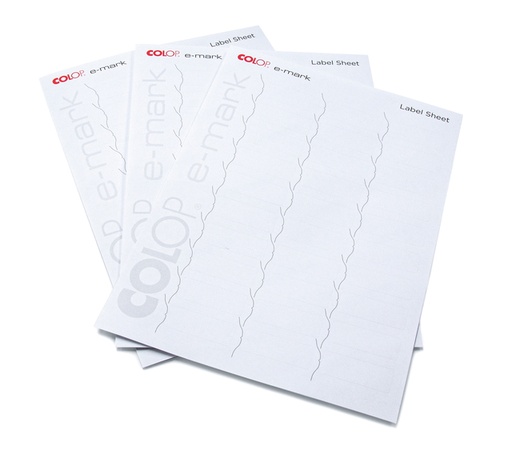 [350908] Label Colop E-mark 48x18mm 300 stuks wit