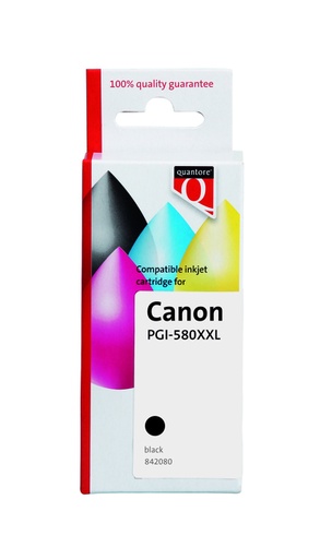 [842080] Cartouche d'encre Quantore alternative pour Canon CLI-580XXL pigment noir