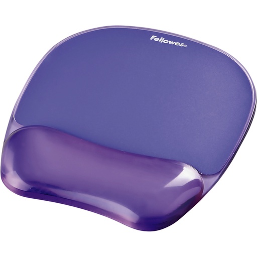 [436304] Tapis souris avec repose-poignets Fellowes Crystals gel transparent violet