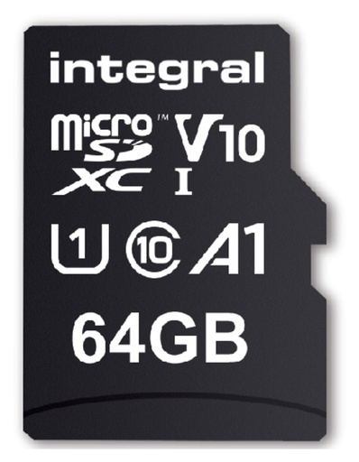 [435285] Carte mémoire Integral Micro SDXC V10 64Go