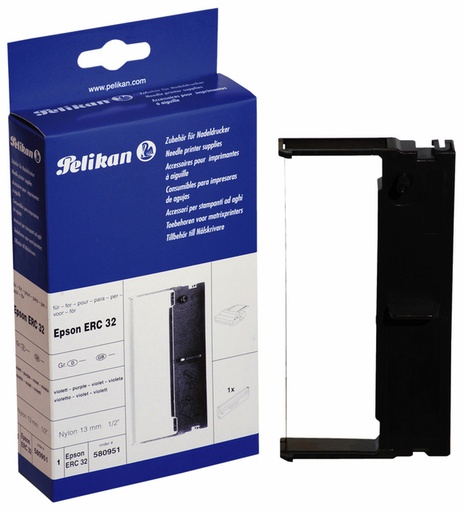 [951261] Ruban Pelikan Epson ERC32 violet