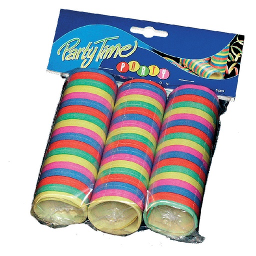 [875150] Serpentins blister de 3 rouleaux